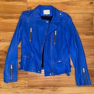 Cobalt blue Iron Leather jacket